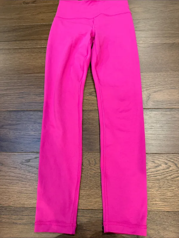Athleta Pink Ultra High Rise Elation 7/8 Tight Leggings Hot Pink XXS - C11-519 - Image 3