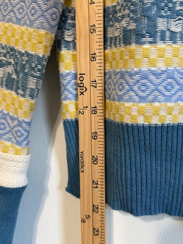 Free People We the Free Thermal Blue Size Small Boho to the woods long sleeve - Image 9