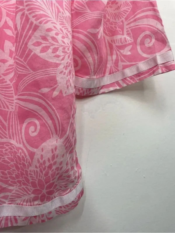 Jones New York Pink & White Floral Split-Neck Tunic - Image 7