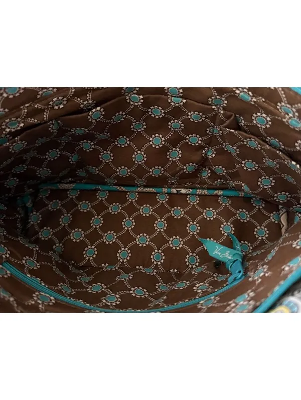 Vera Bradley Gabby Satchel Totally Turquoise Gracious Purse Cottage Coquette - Image 6