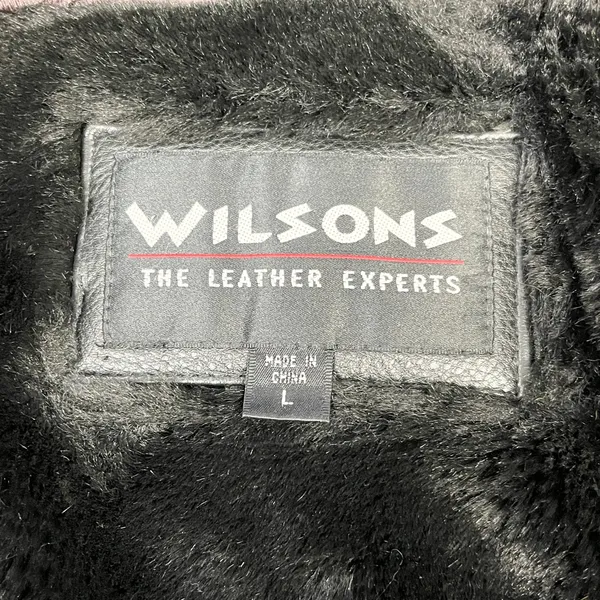 Vintage Wilsons Leather Jacket Mens Large Lined Heavyweight‎ Outdoor Grunge Goth - Image 10