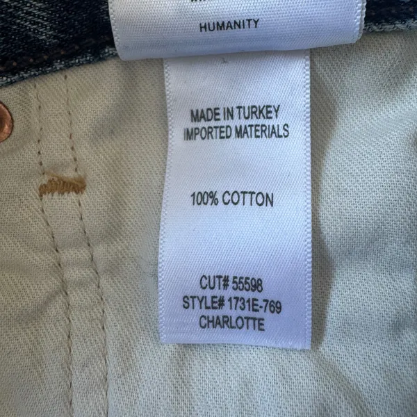 Citizens of Humanity Charlotte High Rise Straight Jeans Soiree Wash Distressed - Image 9