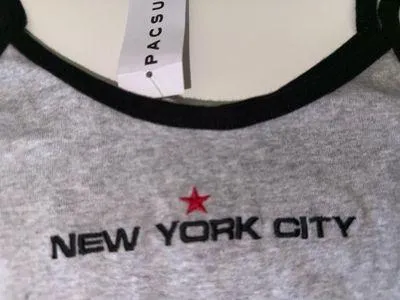 NWT Brandy Melville - John Galt Grey New York City cropped tank -top - Image 3