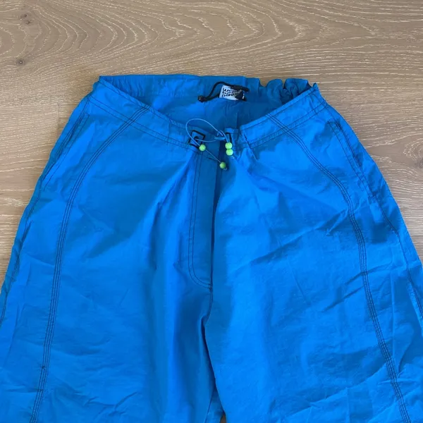 Basic Pleasure Mode Dolphin Cargo Parachute Pants Size UK 6 XS in Blue - Image 2