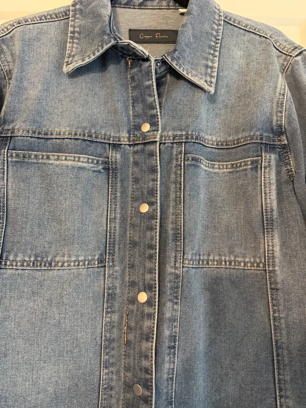 Boutique Denim Shacket - Image 3