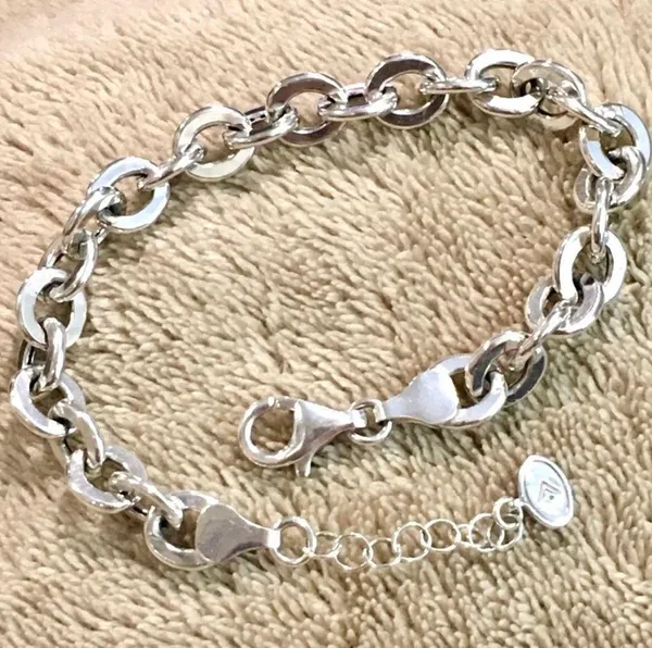 SILPADA Women’s Sterling Silver Rolo Open Interconnencted Link Bracelet - Image 6