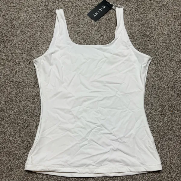 WIETRY Women's White Tank Top - Image 3