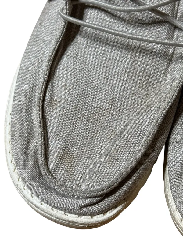 HEYDUDE Wendy Gray Chambray Slip On Loafers Women's Size 8 Lightweight Comfort - Image 3