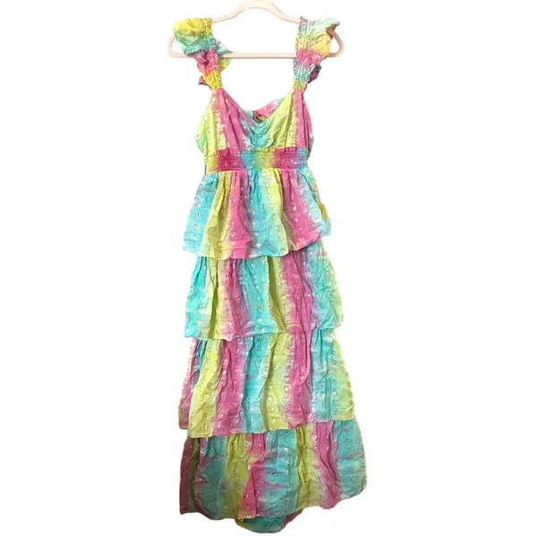 SAYLOR Leola Tiered‎ Midi Dress Sz XL - Image 2