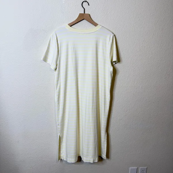 Haven Well Within Yellow Stripe Organic Cotton Stripe T Shirt Dress Size XL‎ - Image 5