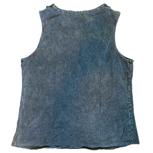 ROCK & REPUBLIC Women’s Black Acid Wash Tank Top - Image 6