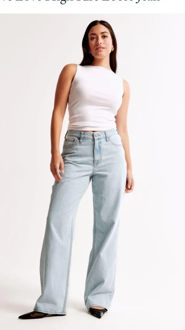 Abercrombie Curve Love High Rise Loose Jean - Image 2
