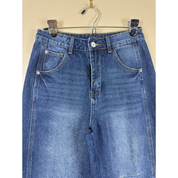 Baggy Jeans Women’s Size 4 Blue Medium Wash Barrel Y2K Grunge 80s 90s VTG - Image 5