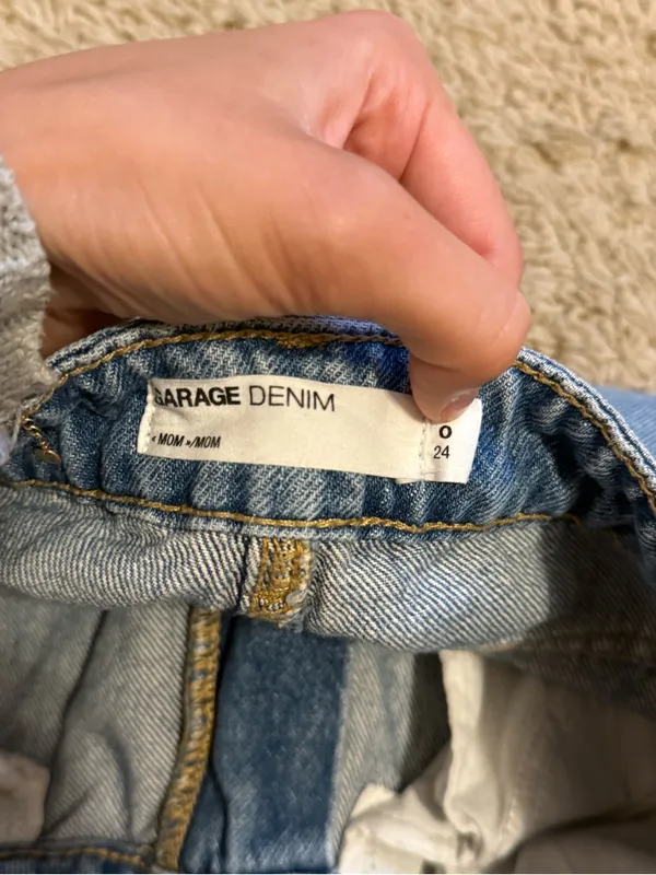 Garage Light Blue Distressed Boyfriend Jeans - Image 3