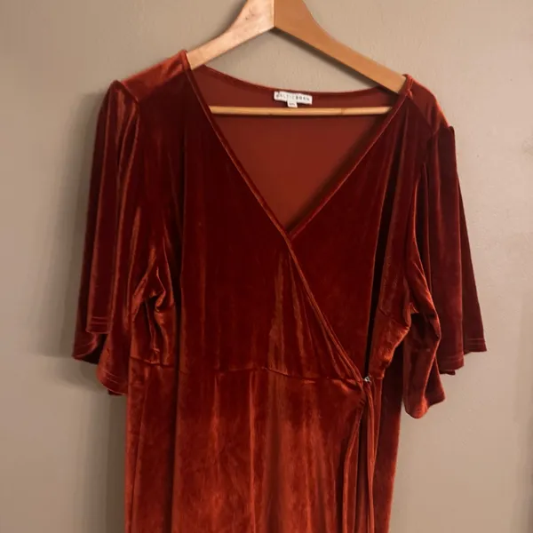 BALTIC BORN Meghan Velvet‎ Wrap Maxi Dress - Image 3