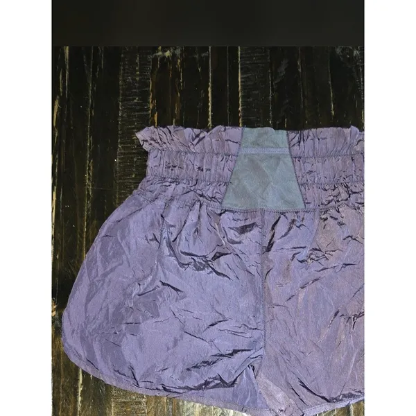 Free People Movement Shorts Purple Athletic High Waist Womens Size Small - Image 2