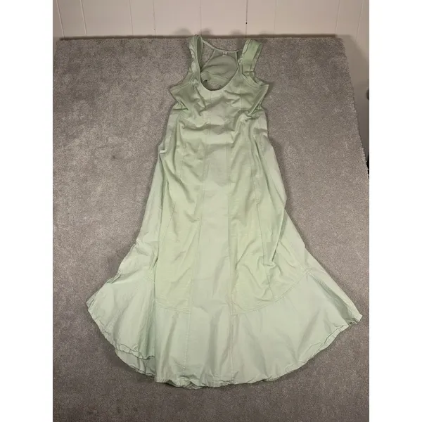 Anthropologie‎ Daily Practice Back Detail Green Maxi Dress Size S - Image 5