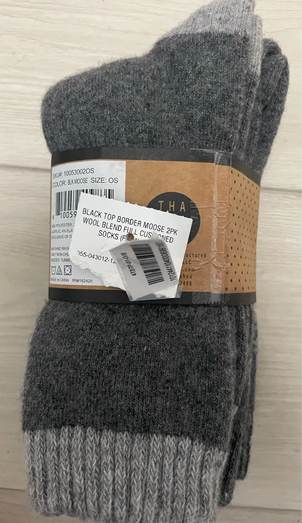 Gas Huu Wool Blend Socks Gray - Image 2