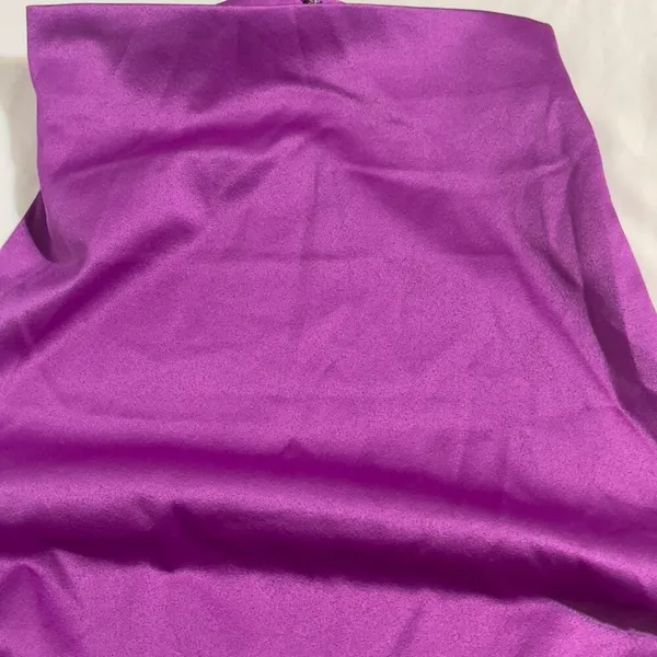 Elliatt Satin Halter Cocktail Dress Violet Asymmetrical Large NWT - Image 12