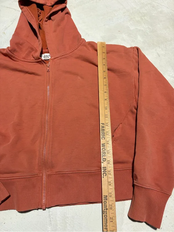 Pact Rust Zip-Up Hooded Sweatshirt medium - Image 9