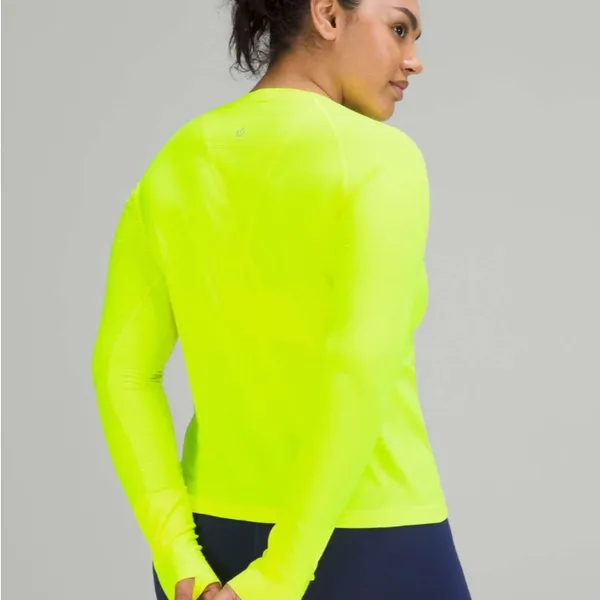 Lululemon Swiftly Tech Long Sleeve Shirt 2.0 *Race Length Sz 10 Highlight Yellow - Image 2