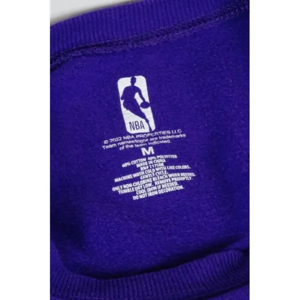 Women's LA Lakers NBA Graphic Pullover Sweatshirt - Purple Medium - Image 5