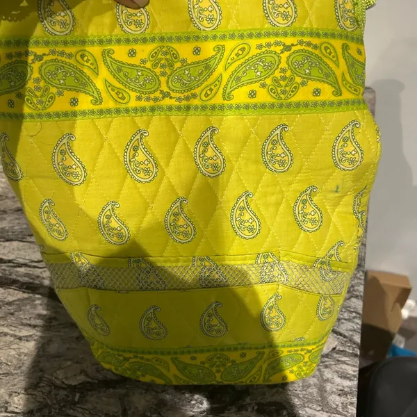 Paisley Patterned Yellow lunch Bag - Image 10