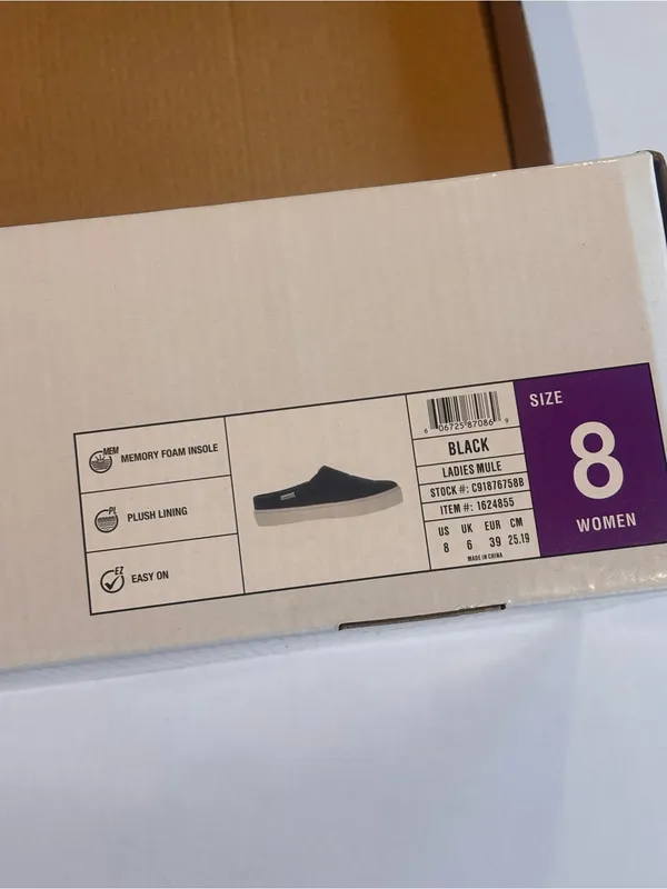 STAHEEKUM Women’s‎ Black Fleece-Lined Slip-On Mules Size 8 NIB - Image 8
