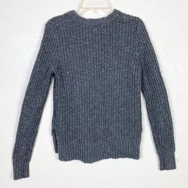 Abercrombie Grey Knit Crew Neck Sweater - Image 2