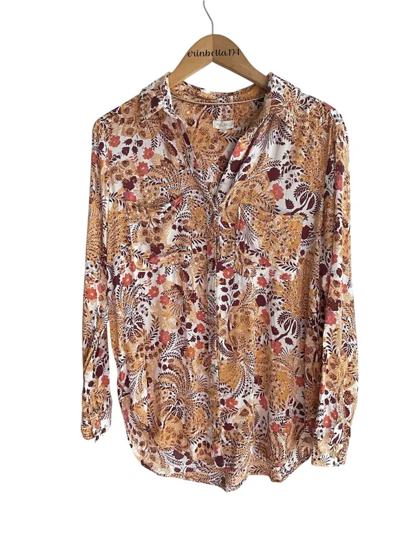Anthropologie Pilcro Romy Relaxed Button Down Shirt - Image 3