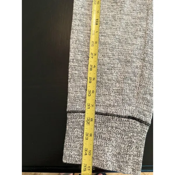 Aerie Womens Grey Marled‎ Knit Joggers Zipper Pockets Drawstring Lounge Pants M - Image 2