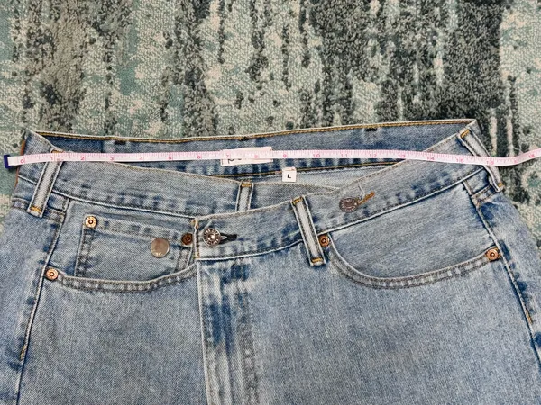 PARKE Crossover Denim Mini Skirt sz Large - Image 5