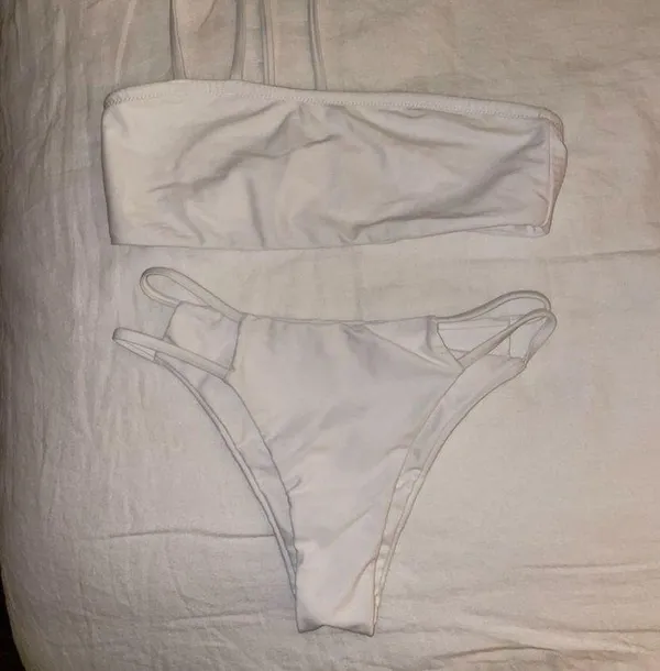 superdown Monica Top and Bottom in White - Image 3