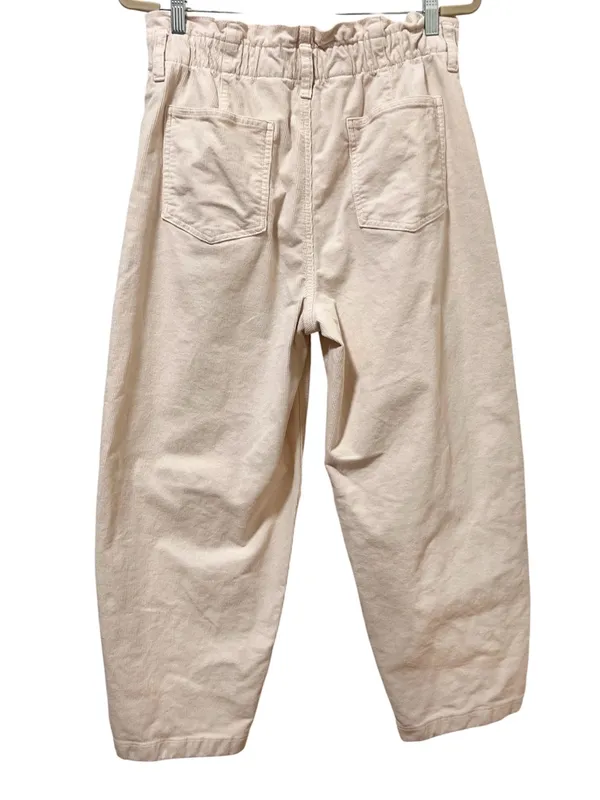 American Eagle Barrel Corduroy Pants 8 Cream - Image 7