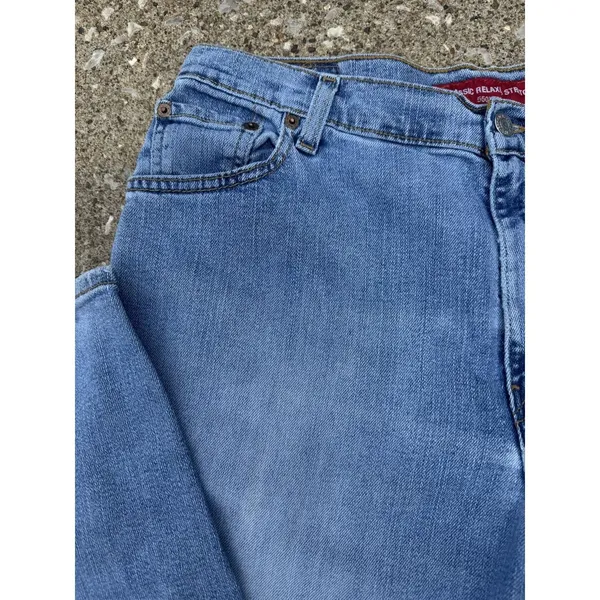 Y2K Women's Levi's 550 Medium‎ Wash Jeans Relaxed Fit Tapered Leg 16 MIS L 0603 - Image 5