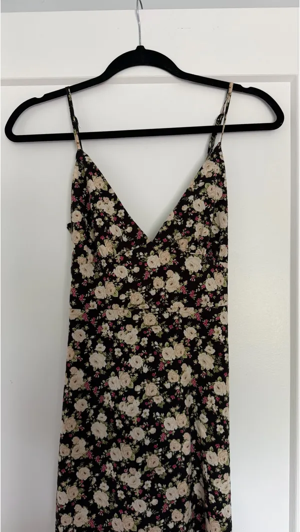 Forever 21 Floral Midi Print Dress - Image 3