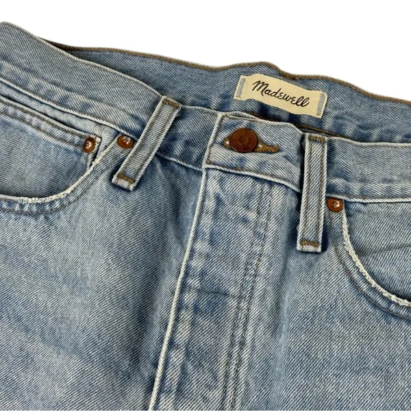 Madewell Raw Hem Relaxed Denim Shorts Size 27 - Image 5