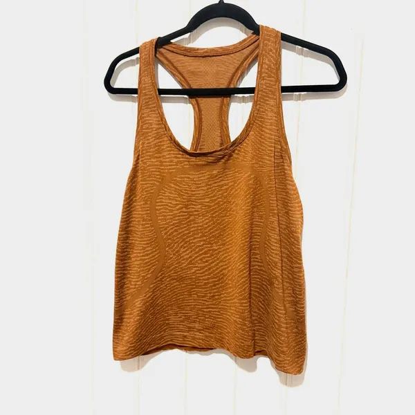 Lululemon Swiftly Tech Racerback Tank Top 2.0 Copper Brown Zebra Size 12 - Image 6