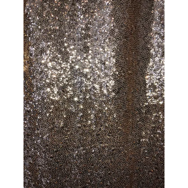 Gold Sequin Maxi Midi Skirt Size XS Slit Party Festive Fairy Whimsical Metallic - Image 6
