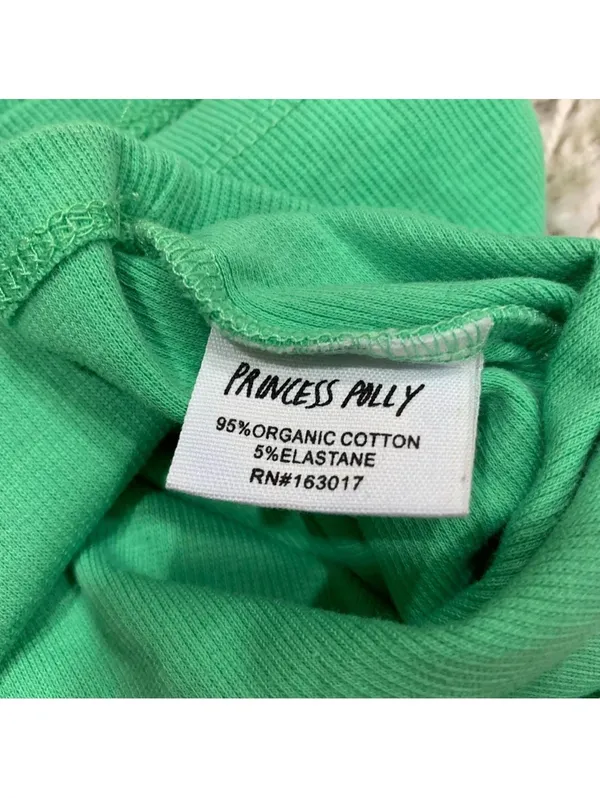 Princess Polly Green Cropped Tank - Size 12 - Image 4