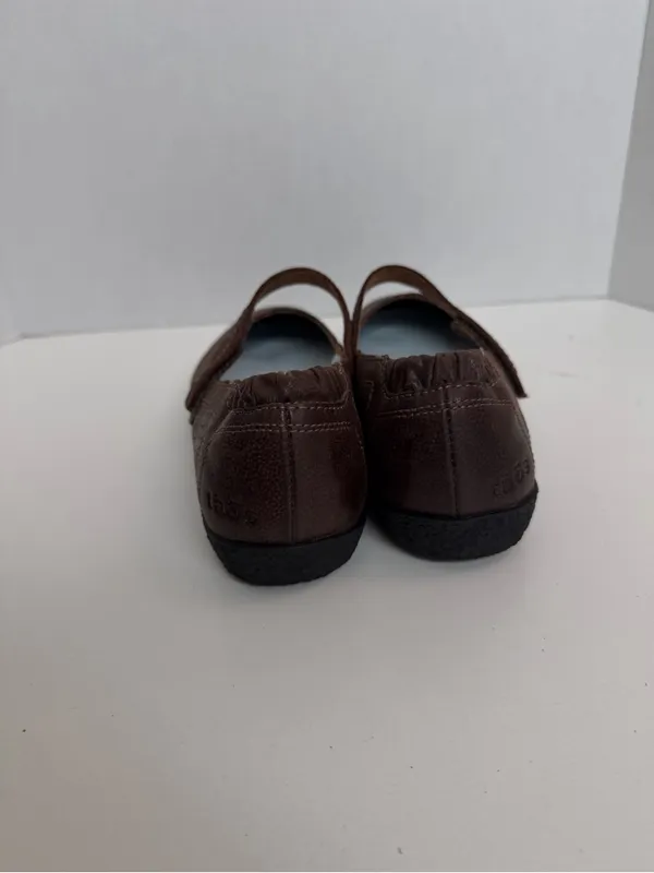 Taos Transit Mary Janes Shoes Flats Leather Lightweight Comfort Travel Brown - Image 4