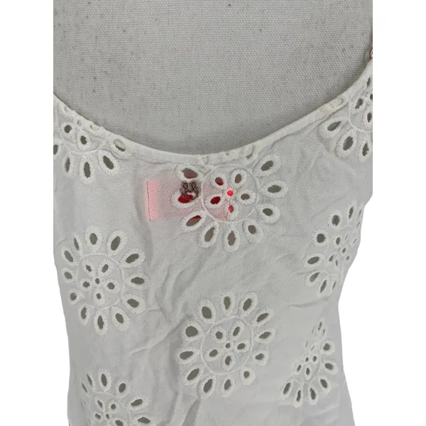 Maaji White Eyelet Spaghetti Strap Swim Cover-Up Dress Size S‎ - Image 9