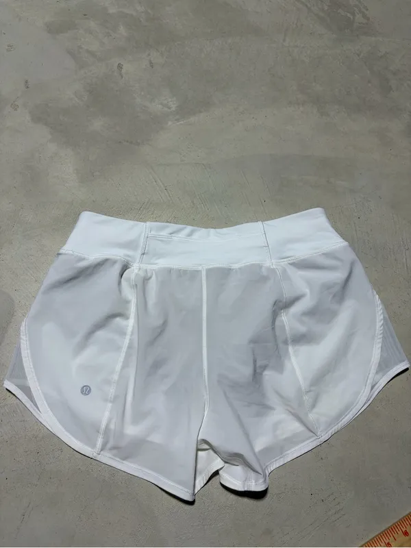 Lululemon White Women's Active Shorts - Lightweight Running Shorts 8 - Image 7