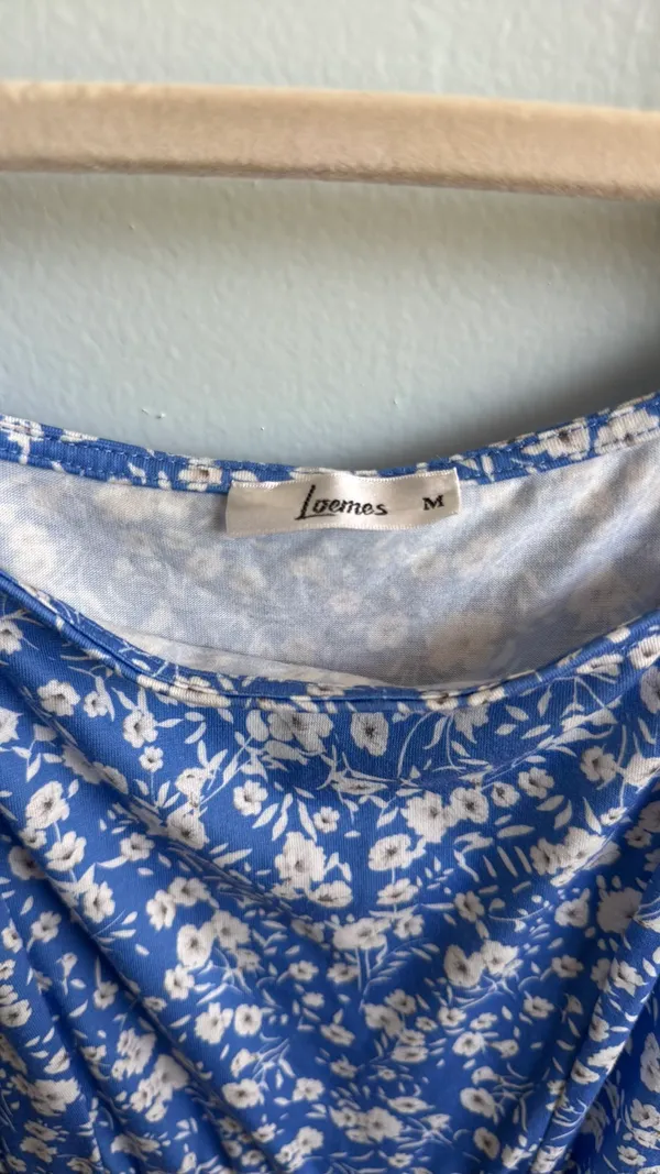 Amazon Blue floral sundress - Image 3