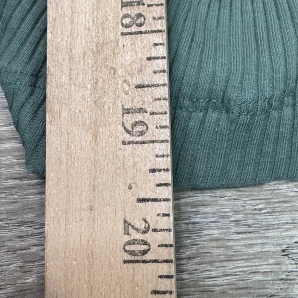 Old Navy Womens XL Sage Green Ribbed Biker Shorts High Waisted Cotton Stretch‎ - Image 4
