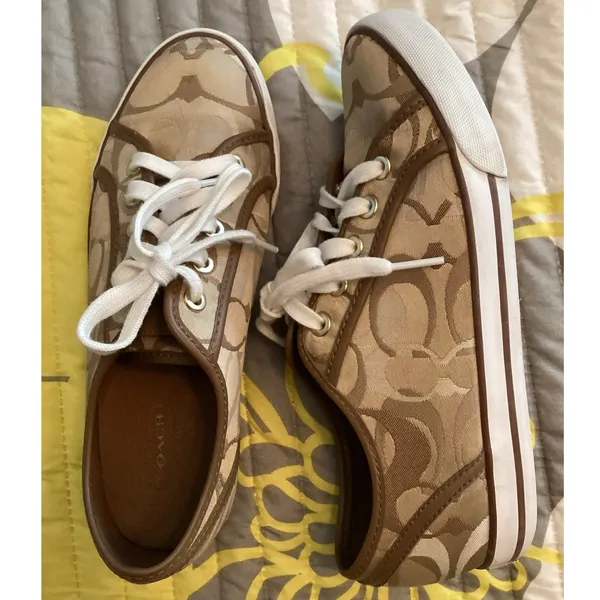 Coach Dee Signature Canvas Sneakers Sz 7B - Image 6