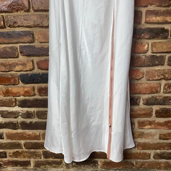 NWT Lulus Effortlessly Sensational White Satin Backless Maxi Dress Size Large - Image 9