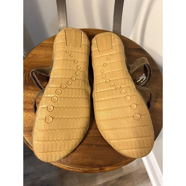 New Magellan Outdoors Sandals Womens 10 Strappy Flip Flop Thong Tan Brown Summer - Image 4