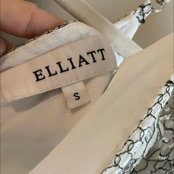 Elliatt white & black lace romper‎ - Image 2