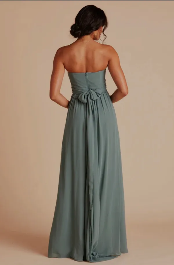 Birdy Grey Convertible Bridesmaid Dress Grace Chiffon Sea Glass - Image 3